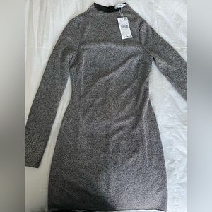 Gray knitted dress